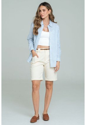 Bluson Champagne Azul Ragged Pf11113078