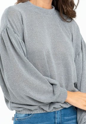 Buzo Manga Amplia Lux Plateado Ragged Pf11121109