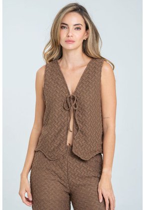 Chaleco Santorini Café Ragged Pf11150051