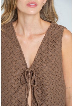 Chaleco Santorini Café Ragged Pf11150051