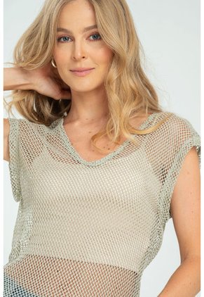 Blusa Malena Verde Ragged Pf11112779