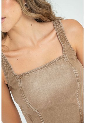 Top Cocoa Denim Café Ragged Pf21110015