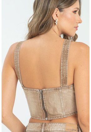 Top Cocoa Denim Café Ragged Pf21110015