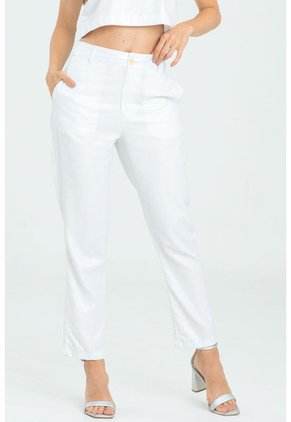Pantalon Lino Shine Blanco Ragged Pf11310792