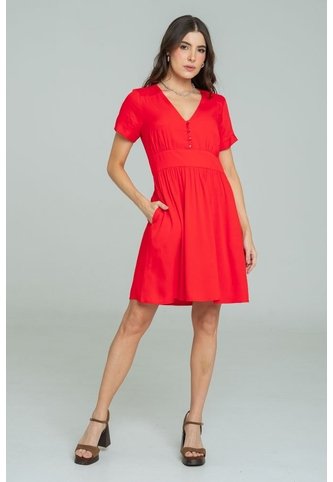 Vestido Corto Ghanni Rojo Ragged Pf11511415 Ragged
