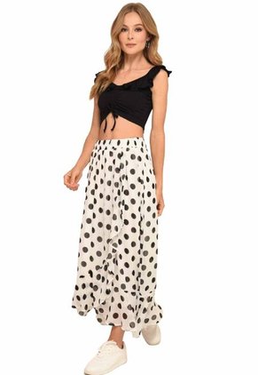 Falda Porcelana Blanco Ragged Pf12320156