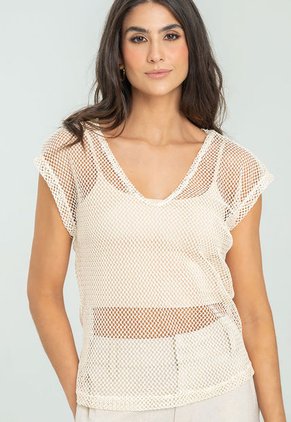 Blusa Malena Blanco Ragged Pf11112779
