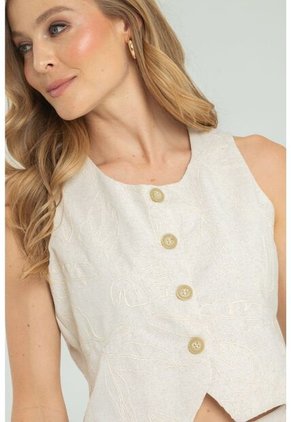 Chaleco Spring Beige Ragged Pf11150040