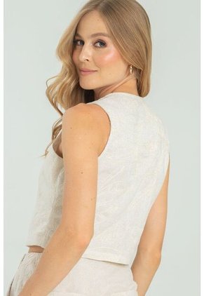 Chaleco Spring Beige Ragged Pf11150040