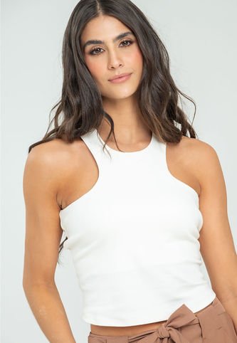 Top Atletico Malaga Blanco Ragged Pf12110826 Ragged