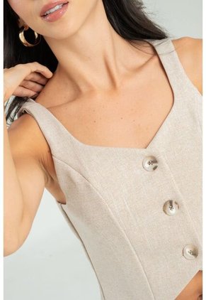 Chaleco Gazel Beige Ragged Pf12150028