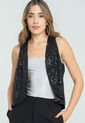 Chaleco Lentejuelas Negro Ragged Pf11150028 de Ragged