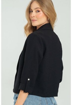 Blazer Abierto Mucura Negro Ragged Pf11130274