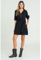 Vestido Corto Francheska Negro Ragged Pf12510409 de Ragged