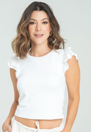 Top Sweet Blanco Ragged Pf13120777