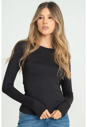 Top Montrose Negro Ragged Pf13120789