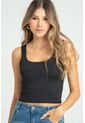 Crop Top Ssentials Negro Ragged Pf13120805 de Ragged