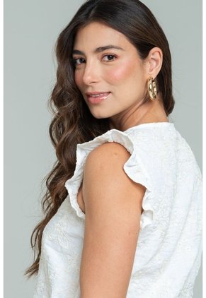 Blusa Nilu Blanco Ragged Pf11113171