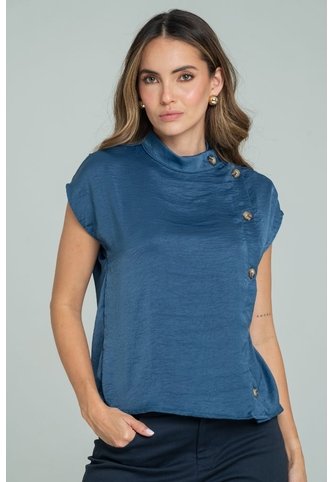 Blusa Tail Azul Ragged Pf11113139 Ragged