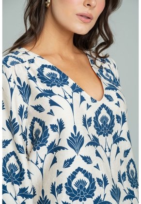 Blusa Toscana Azul Ragged Pf11113158