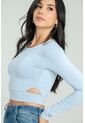 Crop Top Hideat Azul Ragged Pf13120802 de Ragged