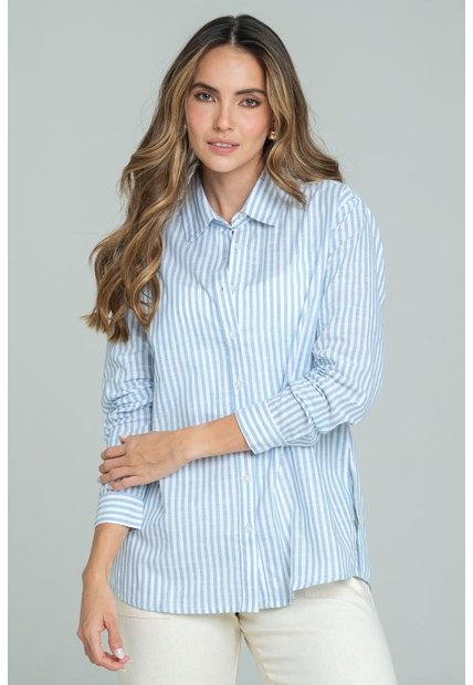 Bluson Champagne Azul Ragged Pf11113078