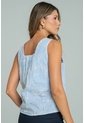 Blusa Flora Rayas Azul Ragged Pf11113151 de Ragged