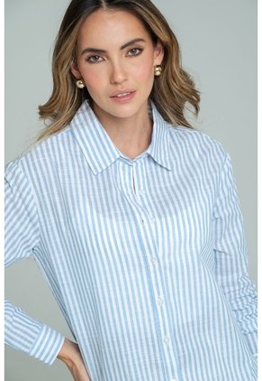 Bluson Champagne Azul Ragged Pf11113078