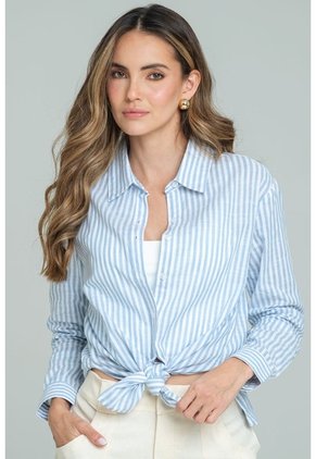 Bluson Champagne Azul Ragged Pf11113078