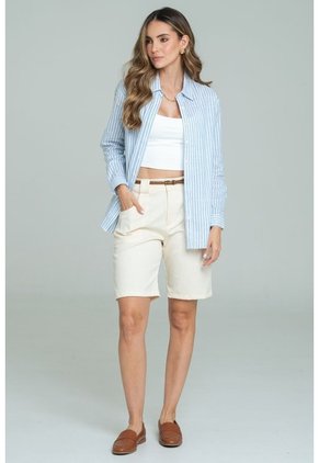 Bluson Champagne Azul Ragged Pf11113078