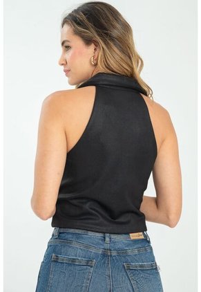 Chaleco Sofia Negro Ragged Pf12150030