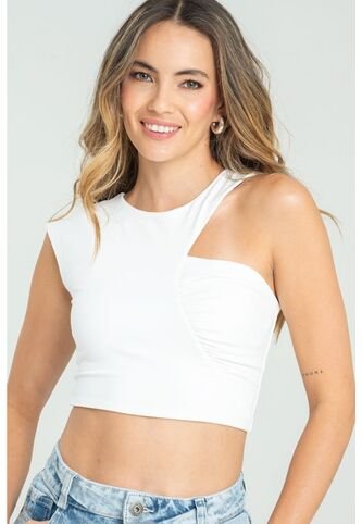 Crop Top Quinn Blanco Ragged Pf13120792 Ragged