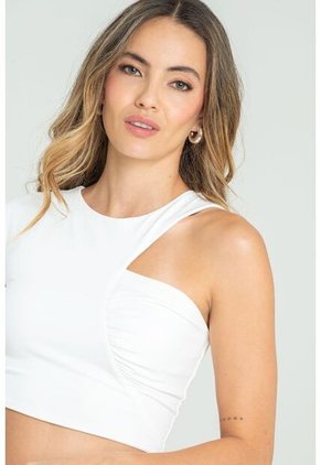 Crop Top Quinn Blanco Ragged Pf13120792