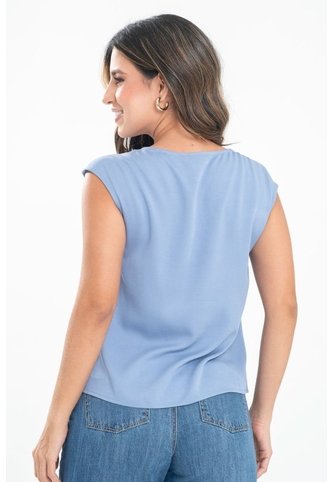 Blusa Rema Azul Ragged Pf31113678 Ragged