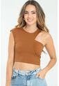 Crop Top Quinn Café Ragged Pf13120792 de Ragged