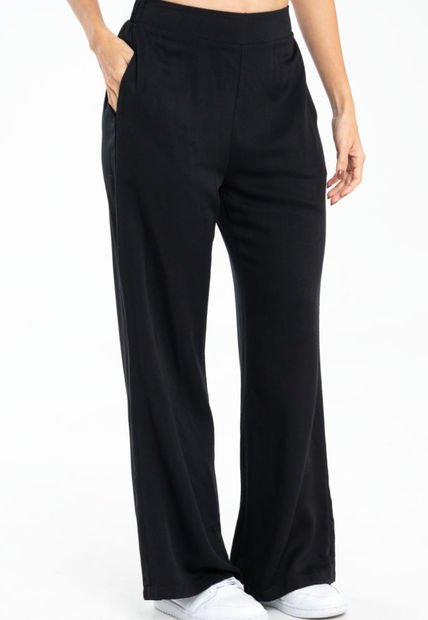 Pantalon Palazzo Mai Negro Ragged Pf11310757