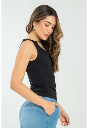 Top Rhossa Negro Ragged Pf13120813