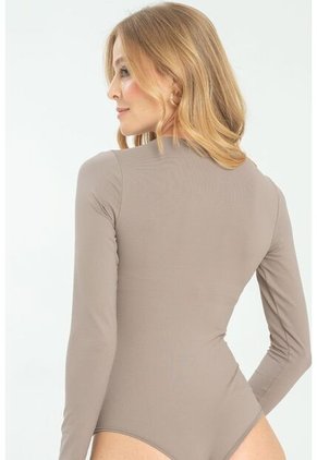 Body Manga Larga Gris Ragged Pf13120456