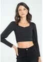 Crop Top Atwood Negro Ragged Pf13120797 de Ragged