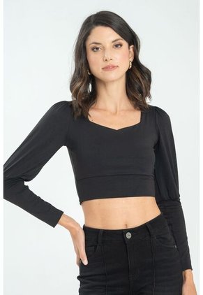 Crop Top Atwood Negro Ragged Pf13120797