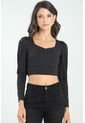 Crop Top Atwood Negro Ragged Pf13120797 de Ragged