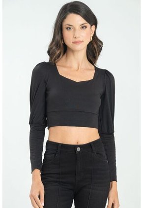 Crop Top Atwood Negro Ragged Pf13120797