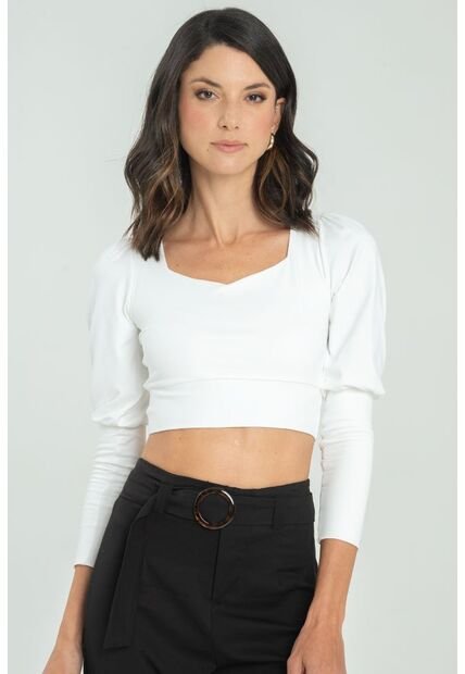 Crop Top Atwood Blanco Ragged Pf13120797