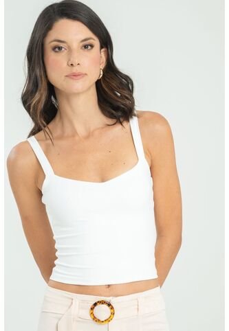 Crop Top Crosbhie Blanco Ragged Pf13120810 Ragged