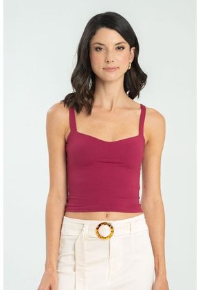 Crop Top Crosbhie Marrón Ragged Pf13120810