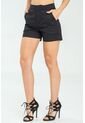 Short Asimetrico Negro Ragged Pf11340150 de Ragged