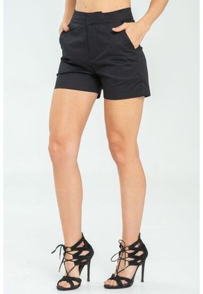 Short Asimetrico Negro Ragged Pf11340150