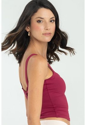 Crop Top Crosbhie Marrón Ragged Pf13120810