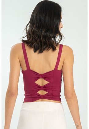 Crop Top Crosbhie Marrón Ragged Pf13120810