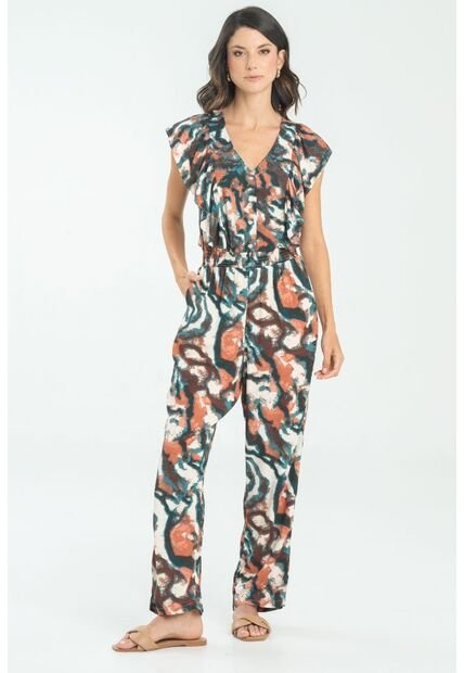 Enterizo Largo Saretha Verde Ragged Pf11530125